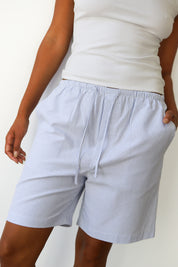 The Pinstripe Bermuda Short - Sky