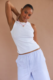 The Pinstripe Bermuda Short - Sky