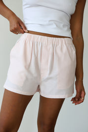 The Pinstripe Boxer Short - Pink