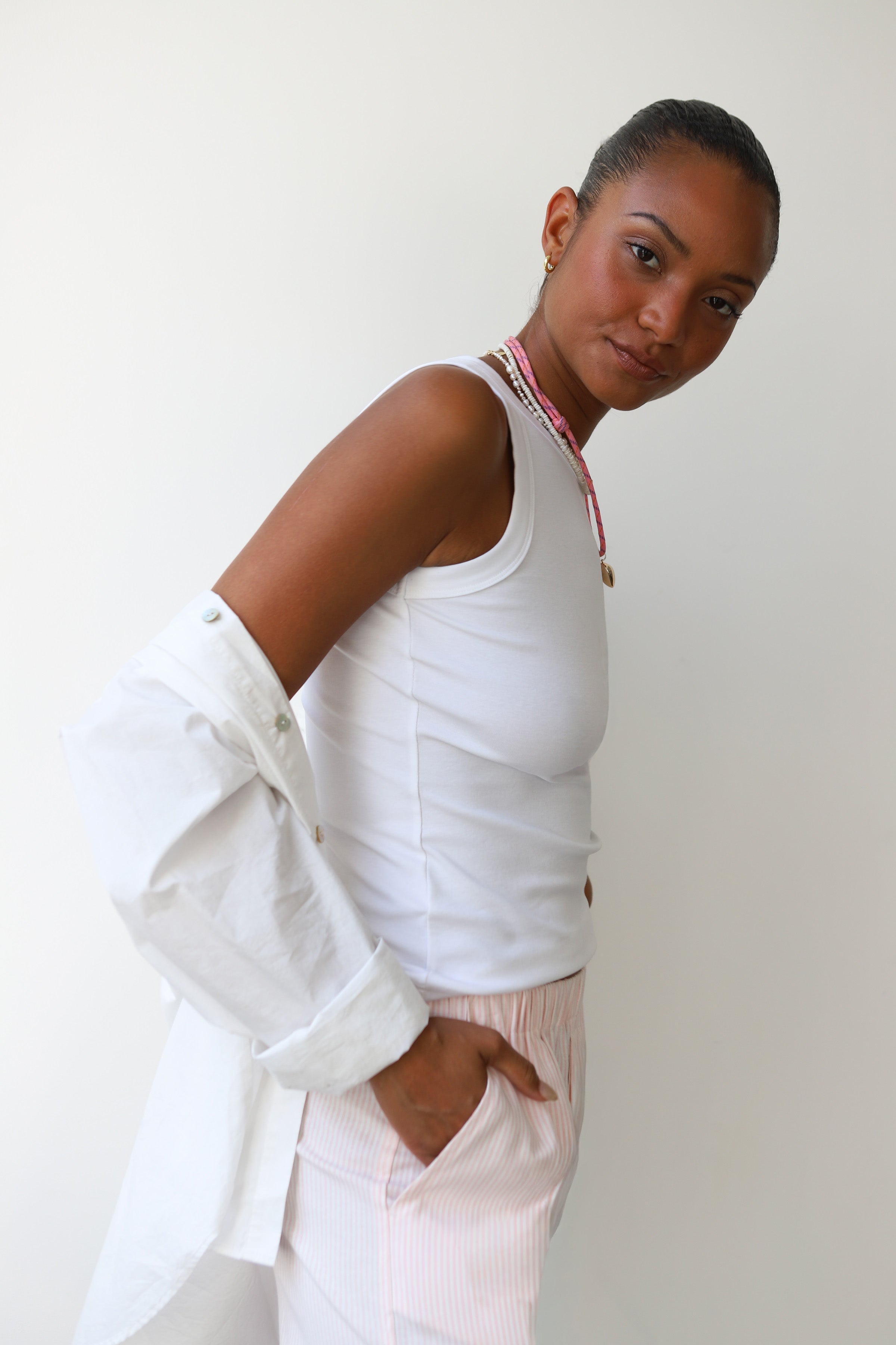 The Pinstripe Boxer Short - Pink