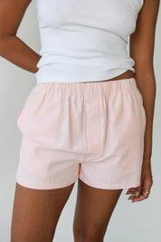 The Pinstripe Boxer Short - Tangerine