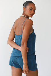 The Cami and Boxer Short Set - Teal