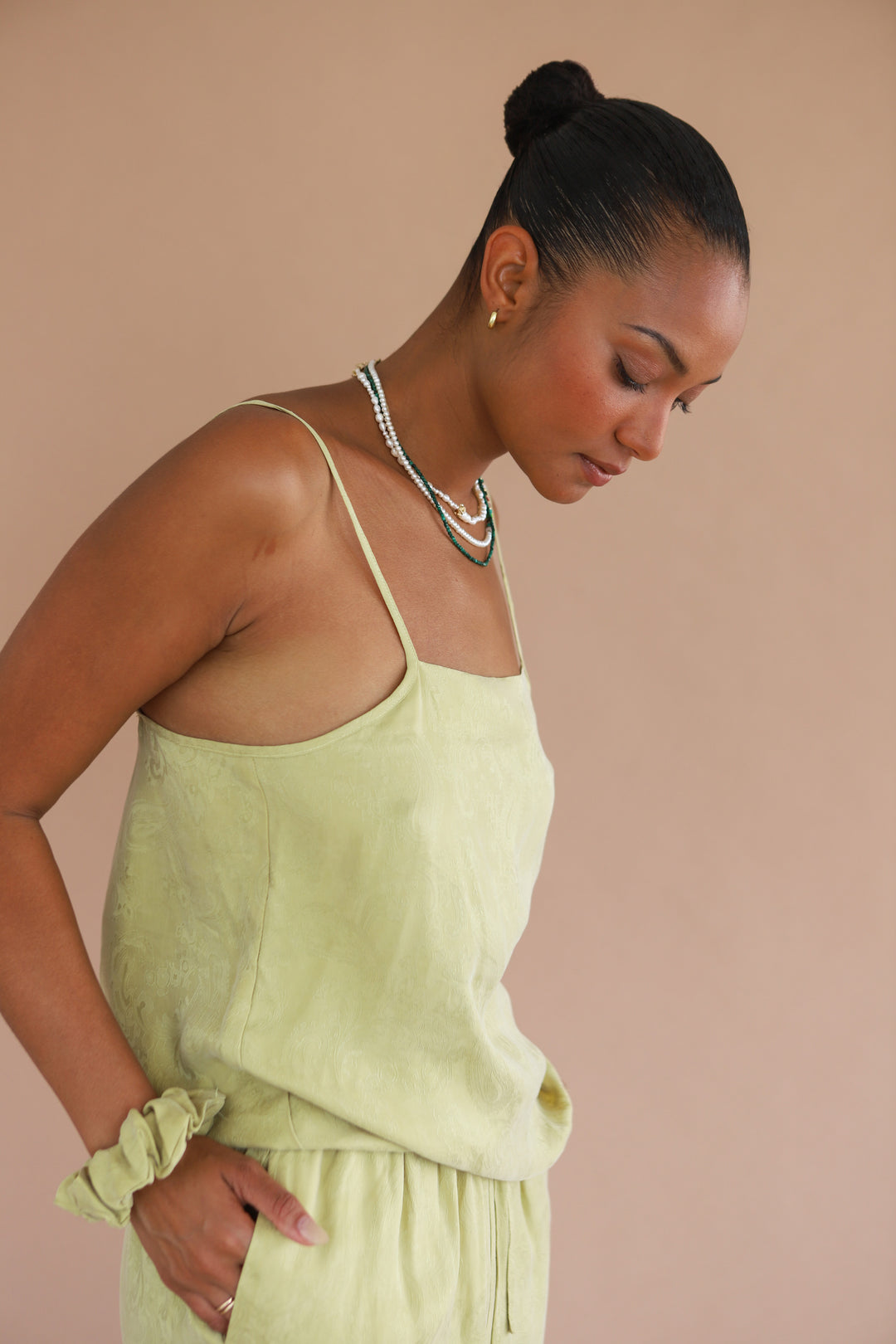 The Drawstring Pant - Tomatillo