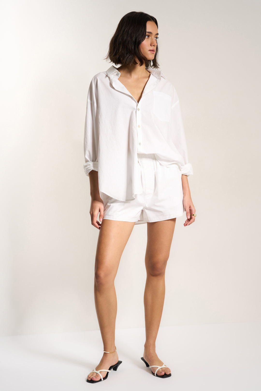 The Poplin Set - White