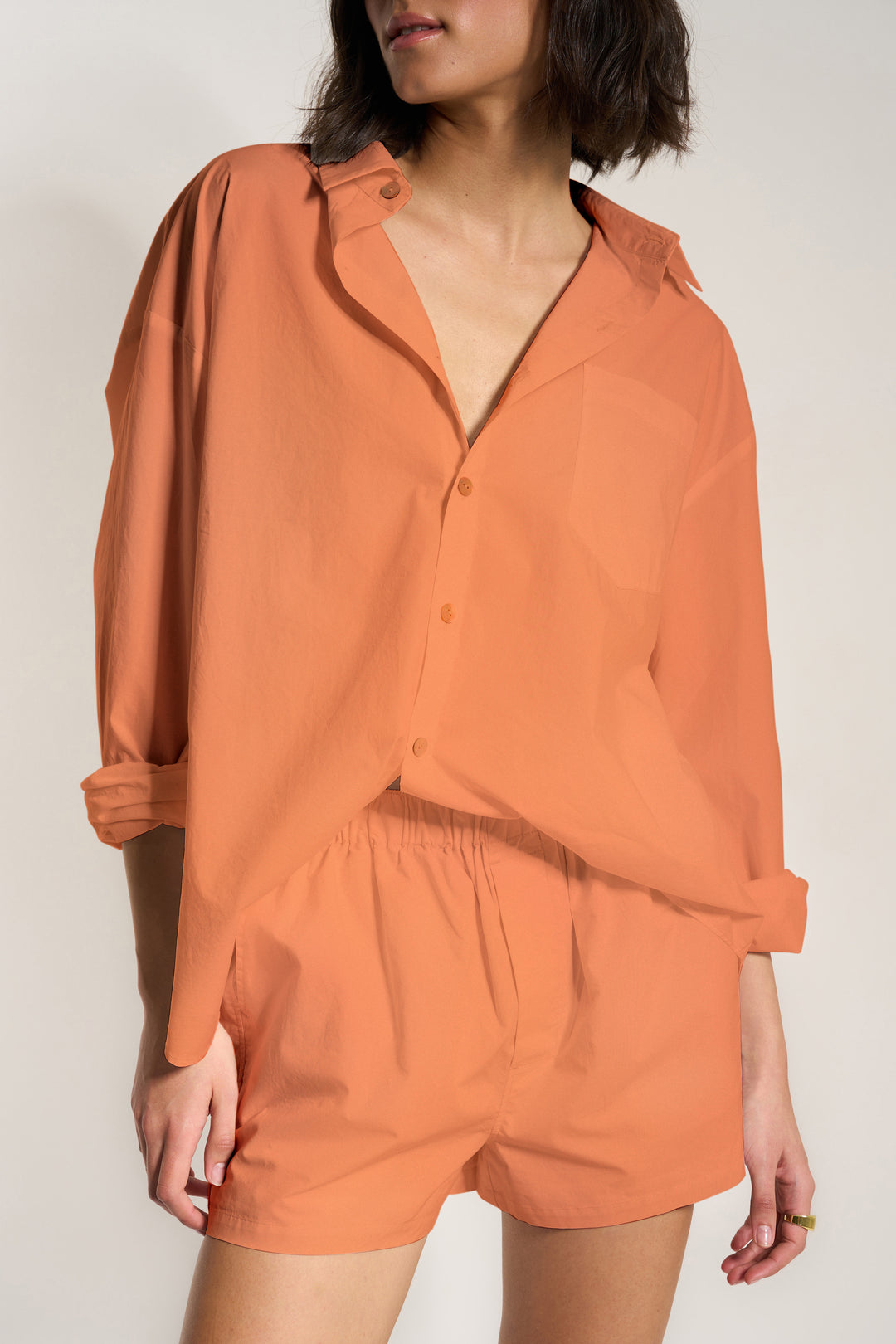 The Poplin Set - Peach