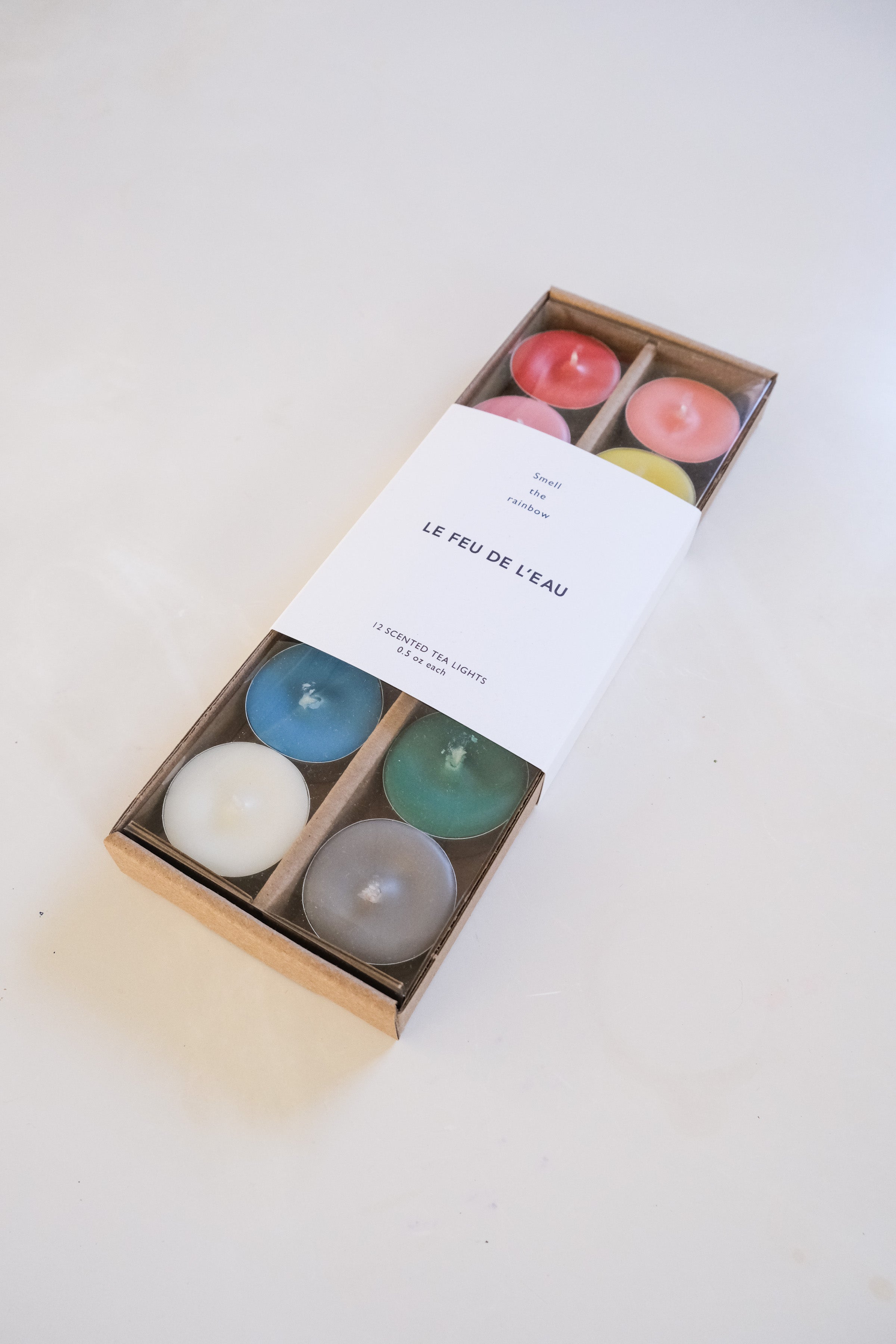 Le Feu De L'eau Tea Lights - Rainbow