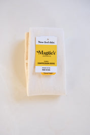 Organic Cotton Compression Socks - Creme