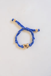 Blaine Puffy Heart Paracord Bracelet -  Blue
