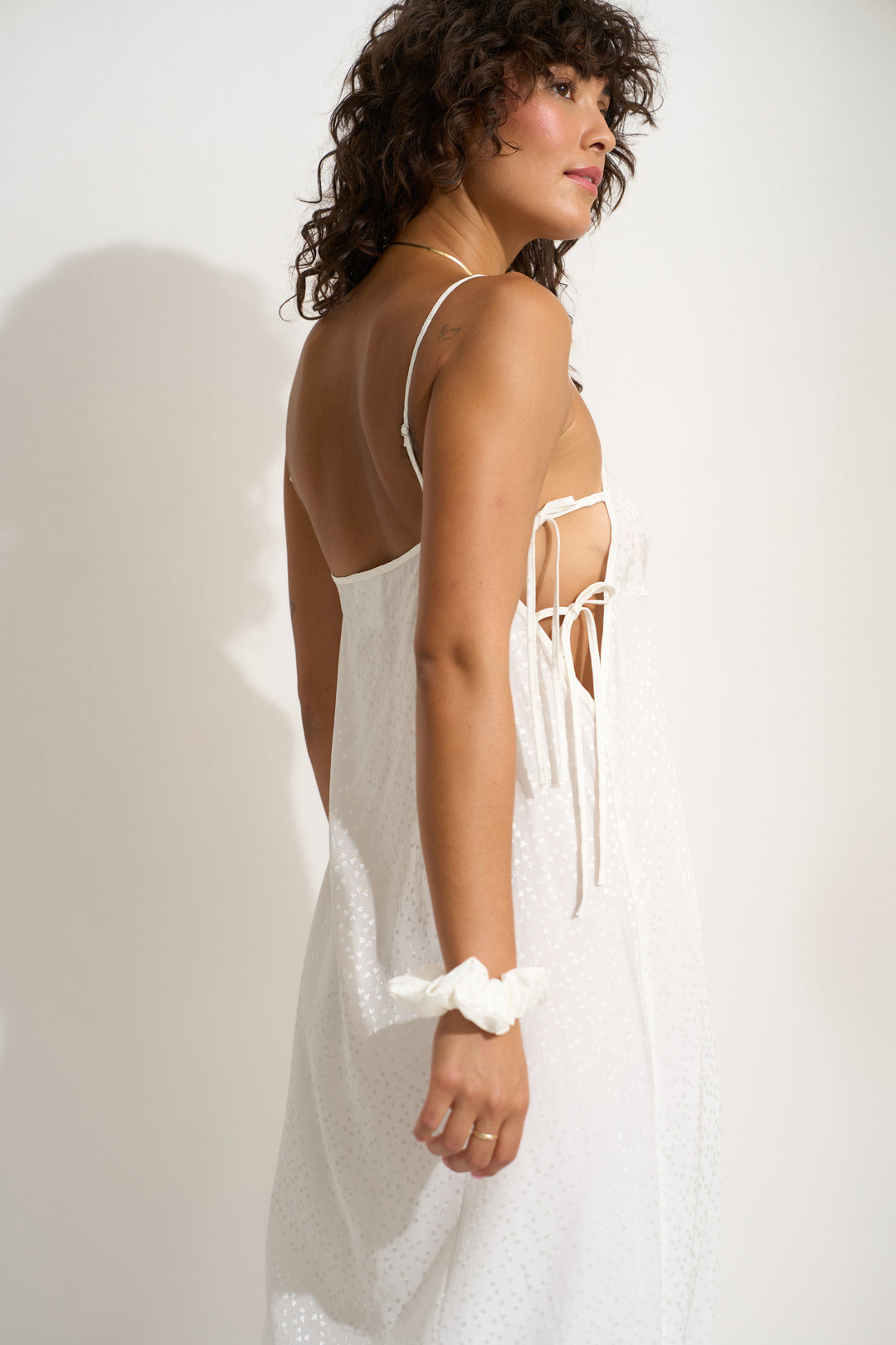 The Flirty Maxi Slip - White