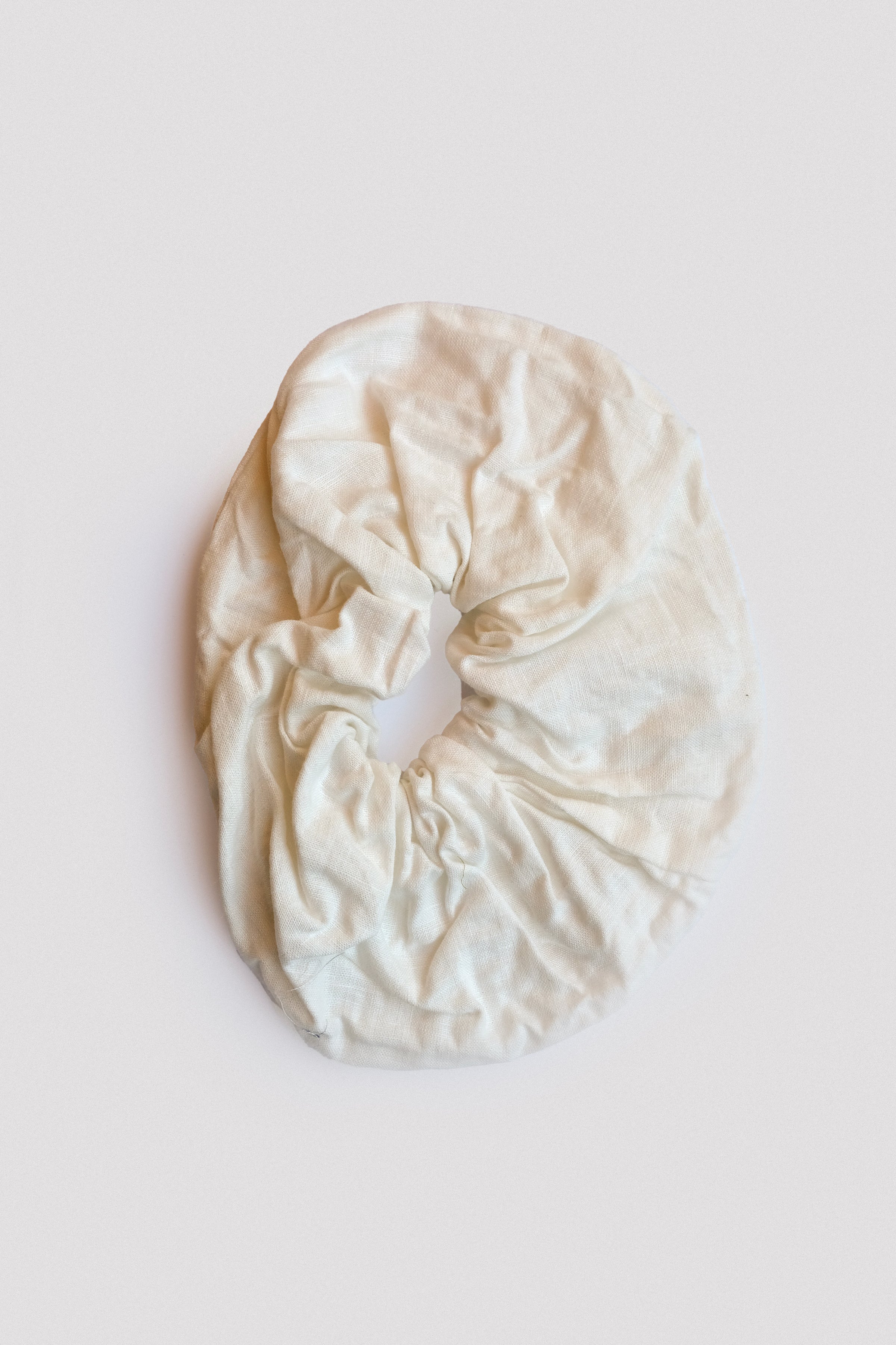 The Big Linen Scrunchie - White