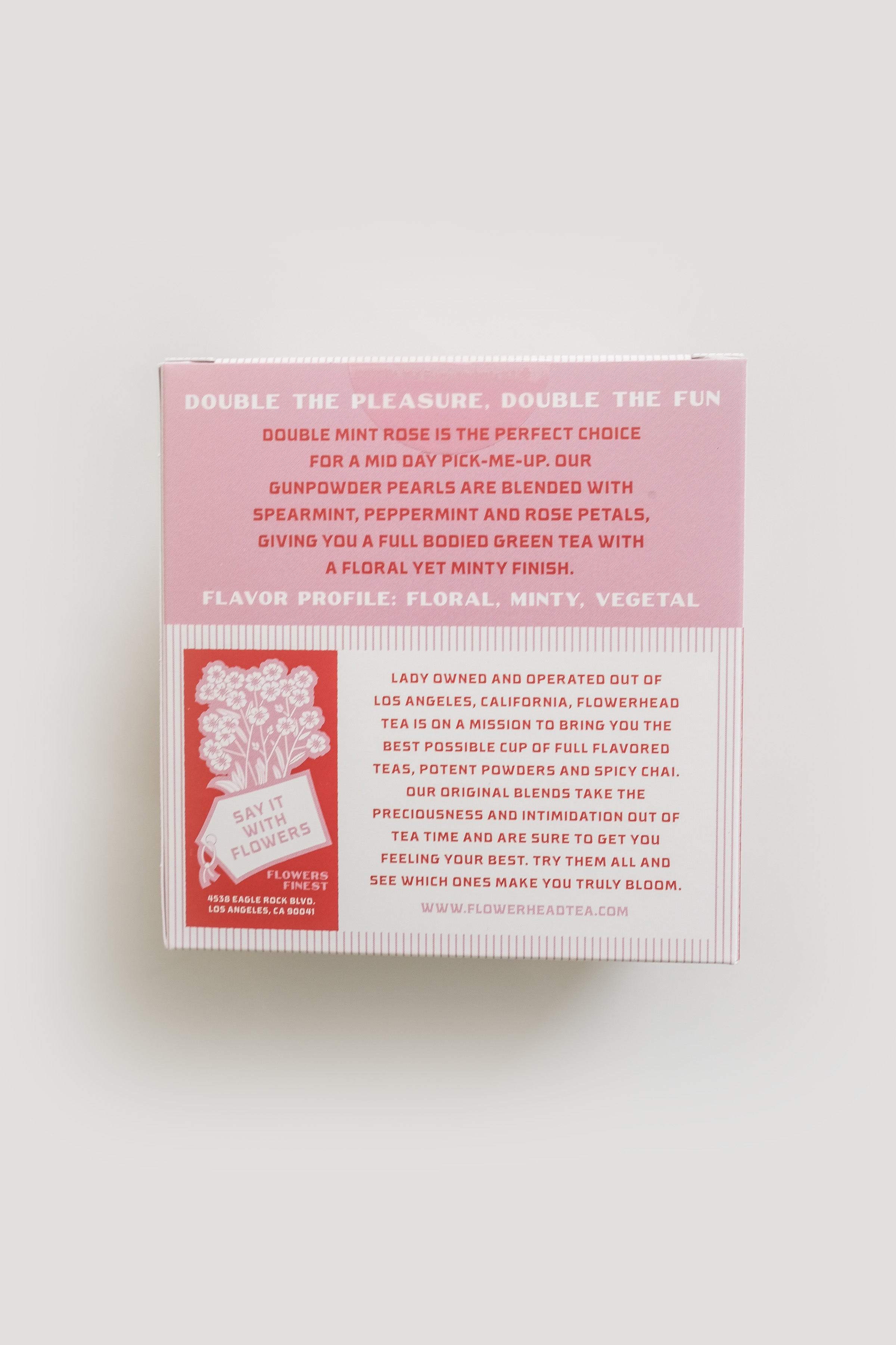 Double Mint Rose Tea Bags