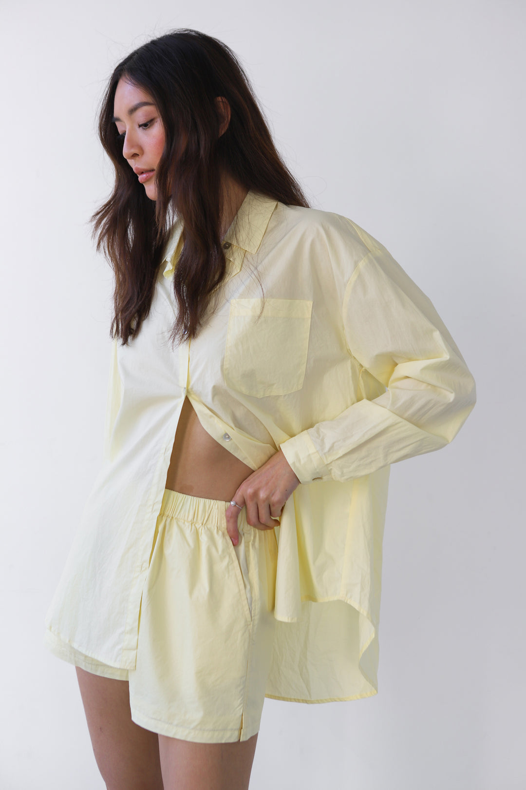The Poplin Short Set - Butter