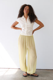 The Sheer Jogger Pant - Lemon