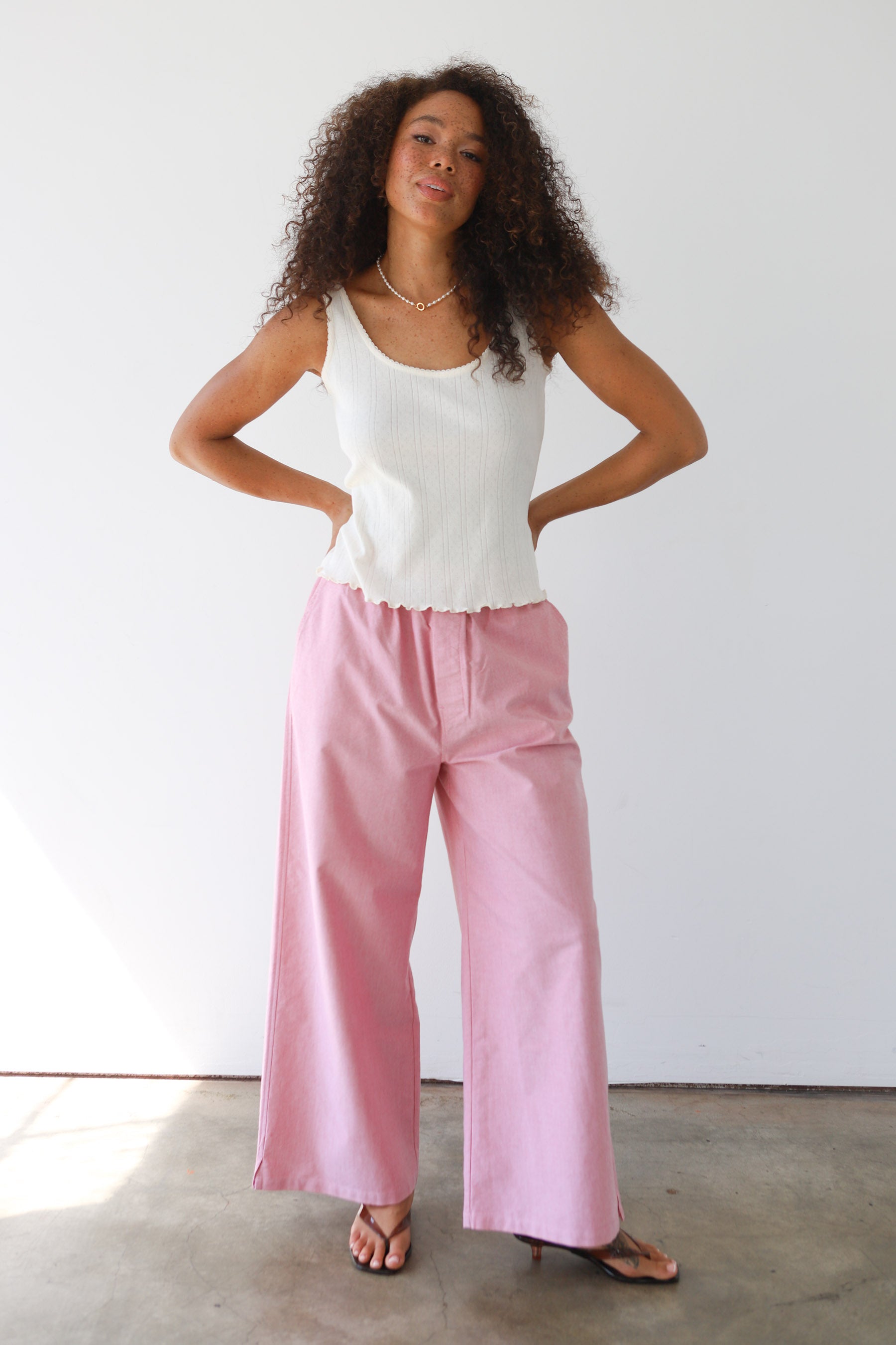 The Pointelle Cami - Creme