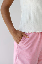 The Oxford Boxer Pant - Cherry