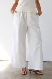 The Oxford Boxer Pant - White