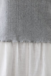 The Pointelle Cami - Heather Grey