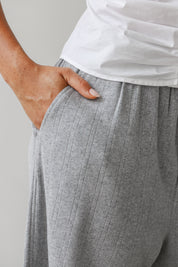 The Pointelle Boxer Pant - Heather Grey