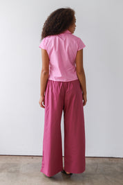 The Poplin Boxer Pant - Plum
