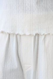 The Pointelle Boxer Pant - Creme