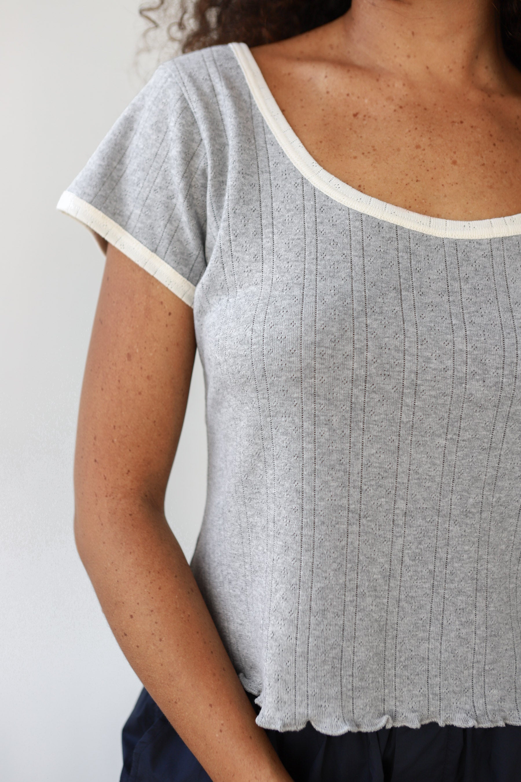 The Ringer Tee - Heather Grey