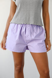 The Poplin Boxer Short - Lavender