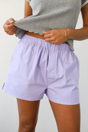 The Poplin Boxer Short - Lavender