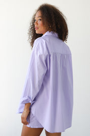 The Poplin Button Down - Lavender