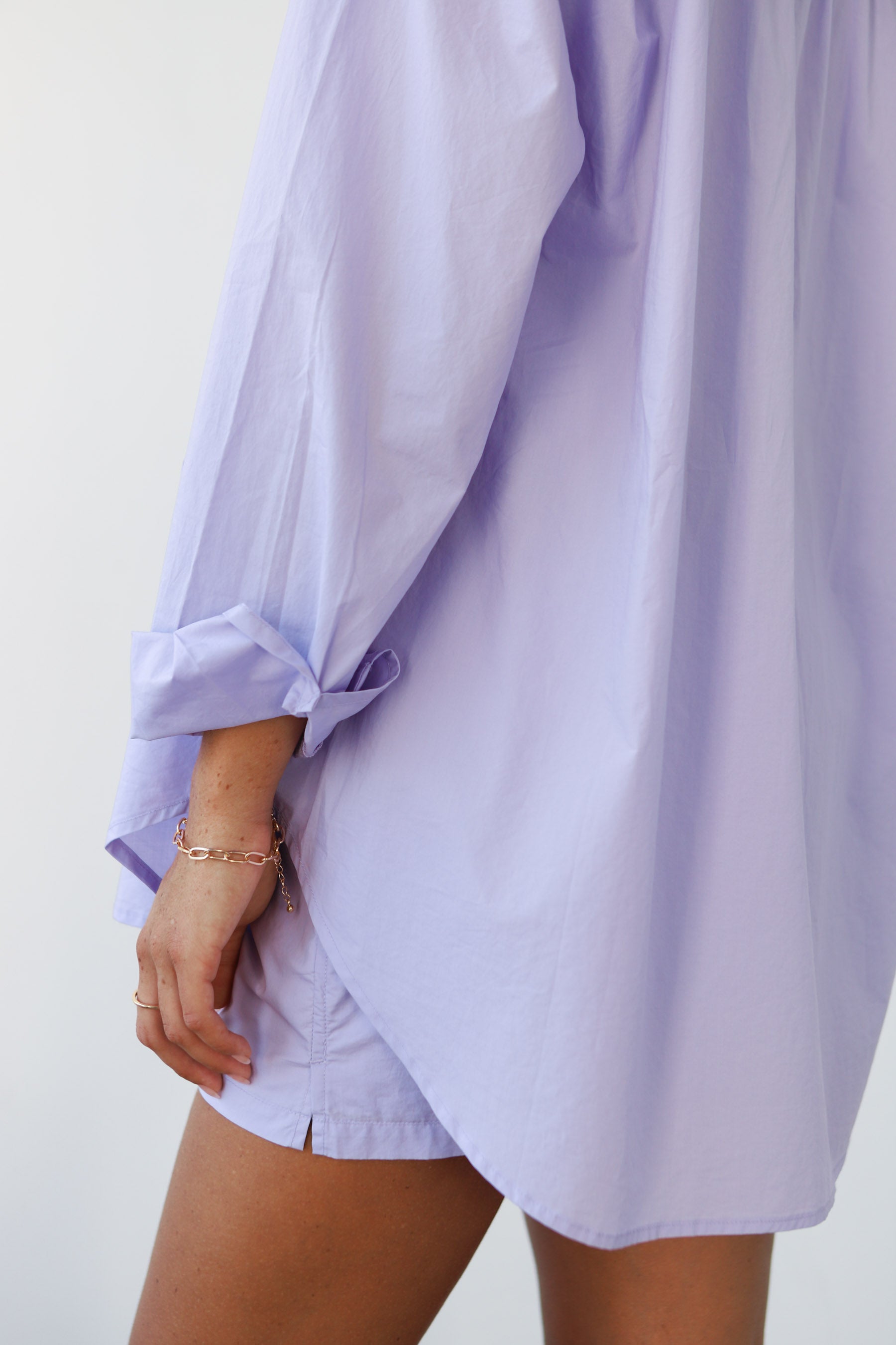 The Poplin Button Down - Lavender