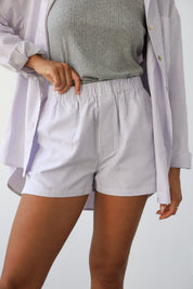 The Pinstripe Boxer Short - Lavender