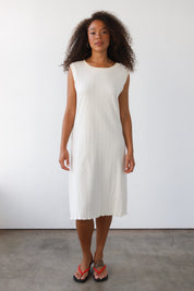 The Pointelle Day Dress - Creme