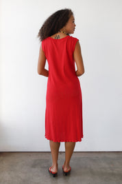 The Pointelle Day Dress - Cherry