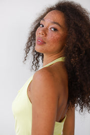 The Jersey Halter Top - Lemon