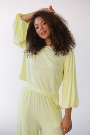 The Jersey Mimi Top - Lemon