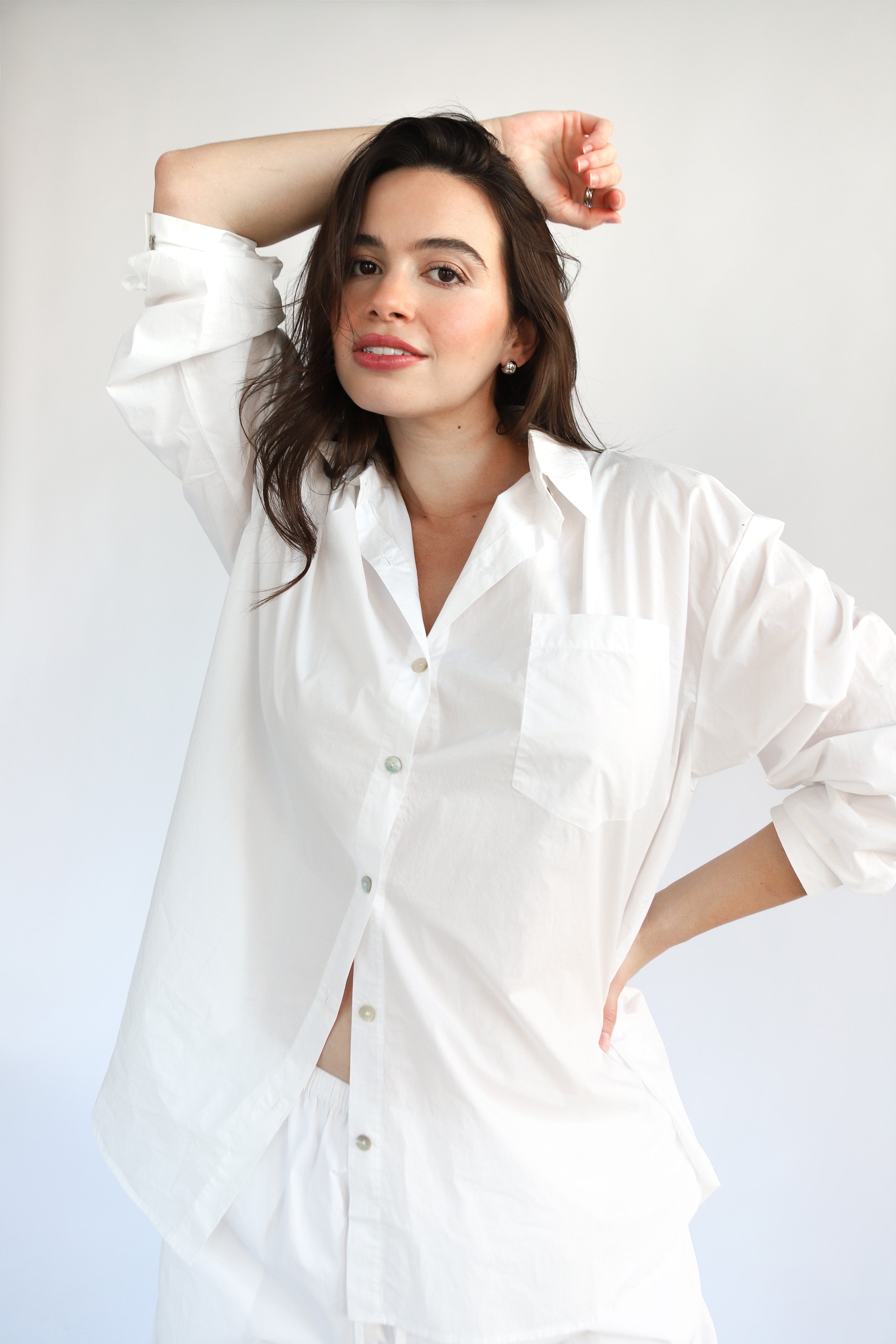 The Poplin Bermuda Short - White