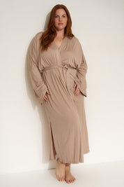 The Jersey Long Robe - Stone