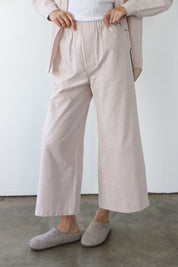 The Pinstripe Boxer Pant - Chocolate
