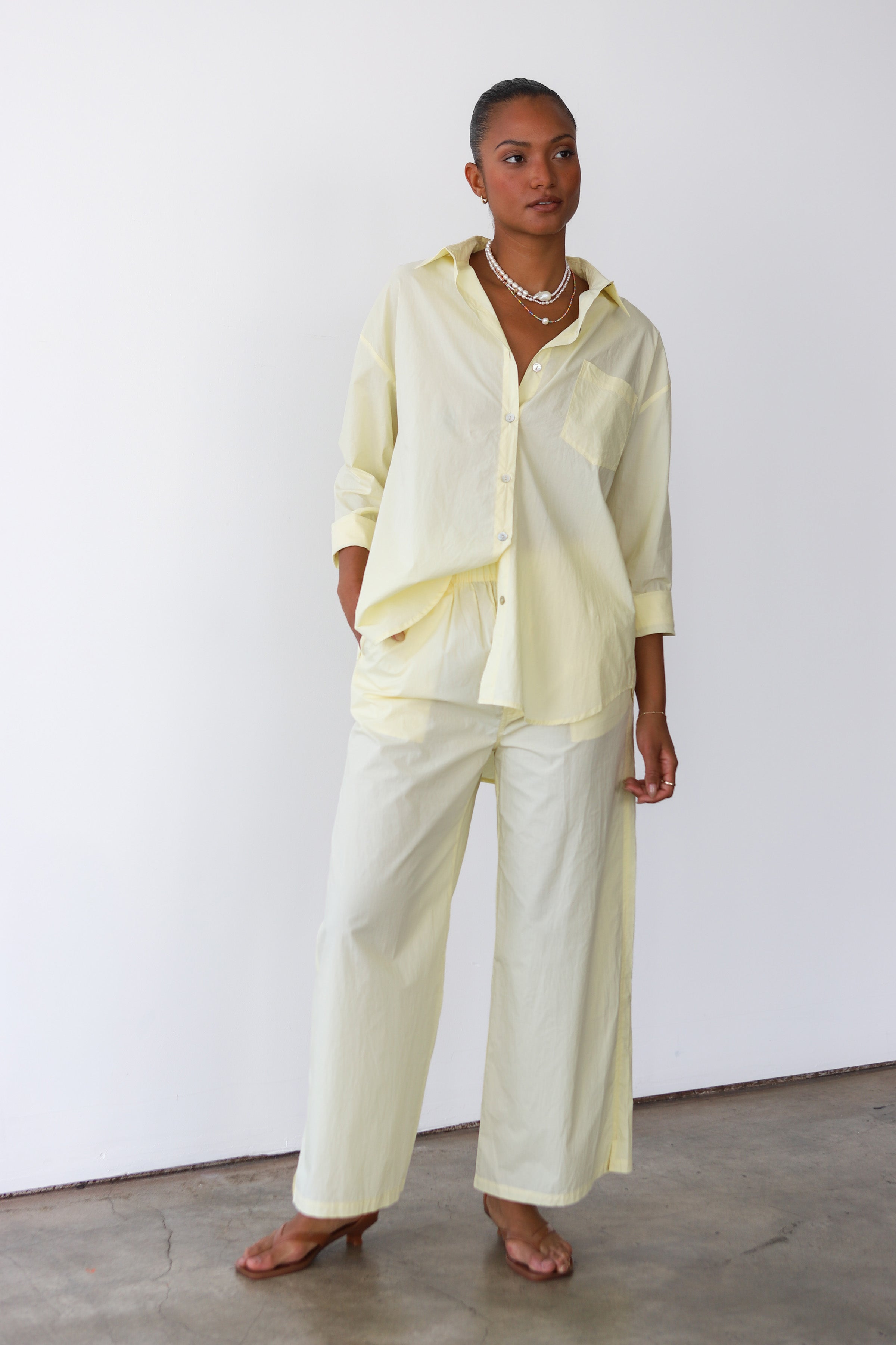 The Poplin Button Down - Butter