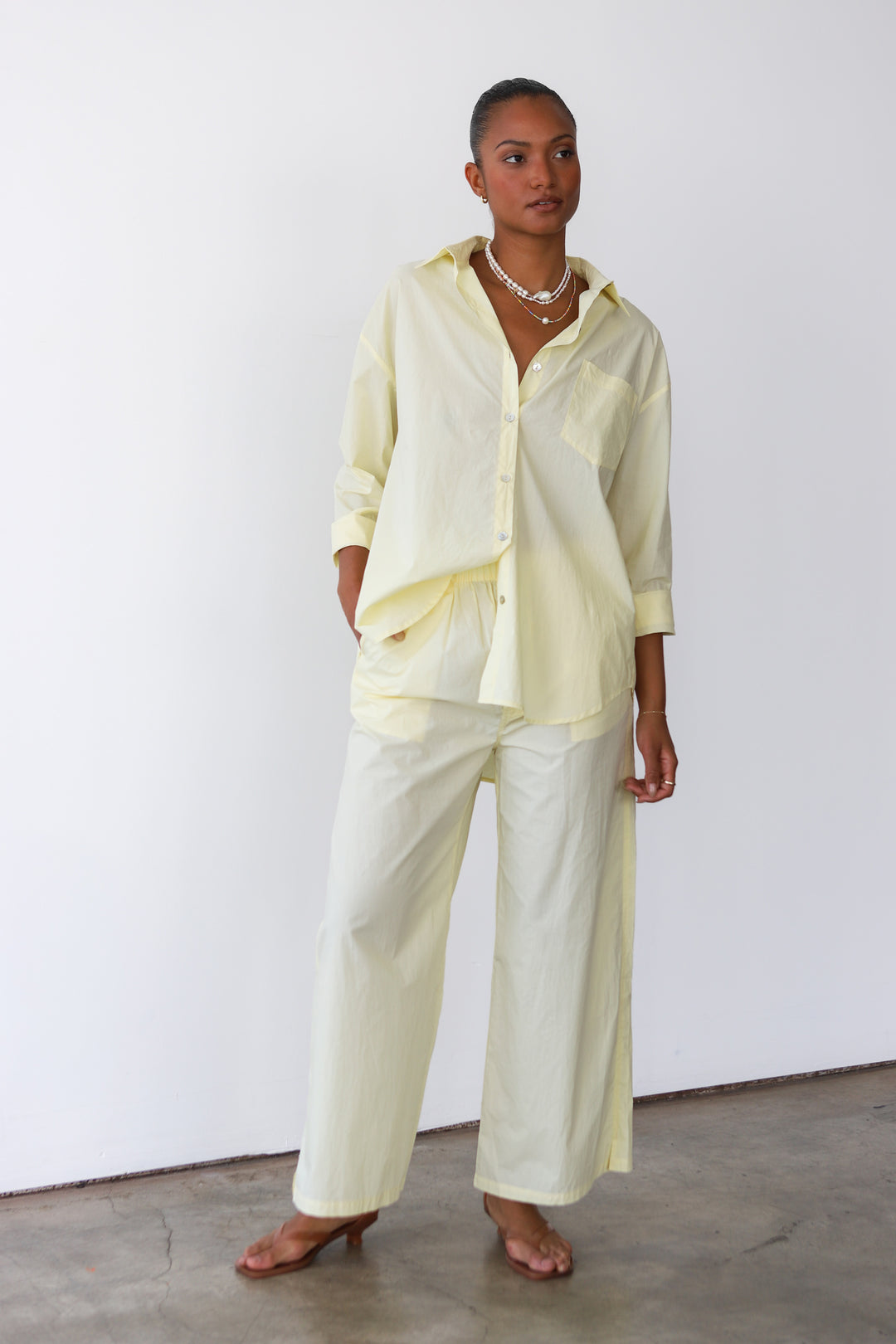 The Poplin Boxer Pant - Butter