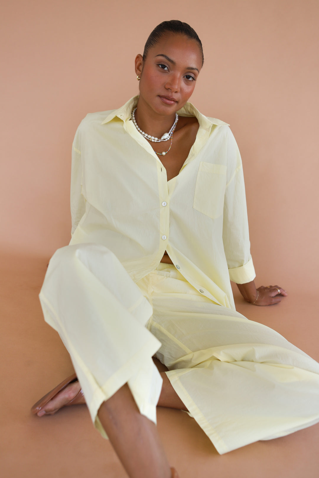 The Poplin Boxer Pant - Butter