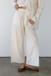 The Poplin Boxer Pant - Ecru