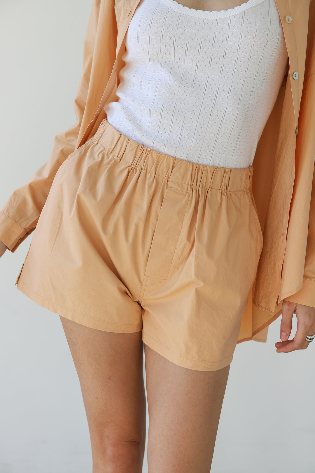 The Poplin Boxer Short - Cantaloupe