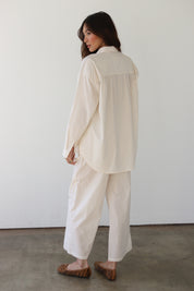 The Poplin Boxer Pant - Ecru