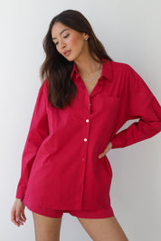 The Poplin Boxer Short - Berry