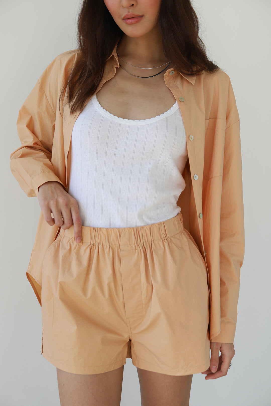 The Poplin Boxer Short - Cantaloupe