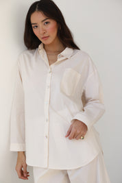 The Poplin Button Down - Ecru