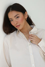 The Poplin Button Down - Ecru