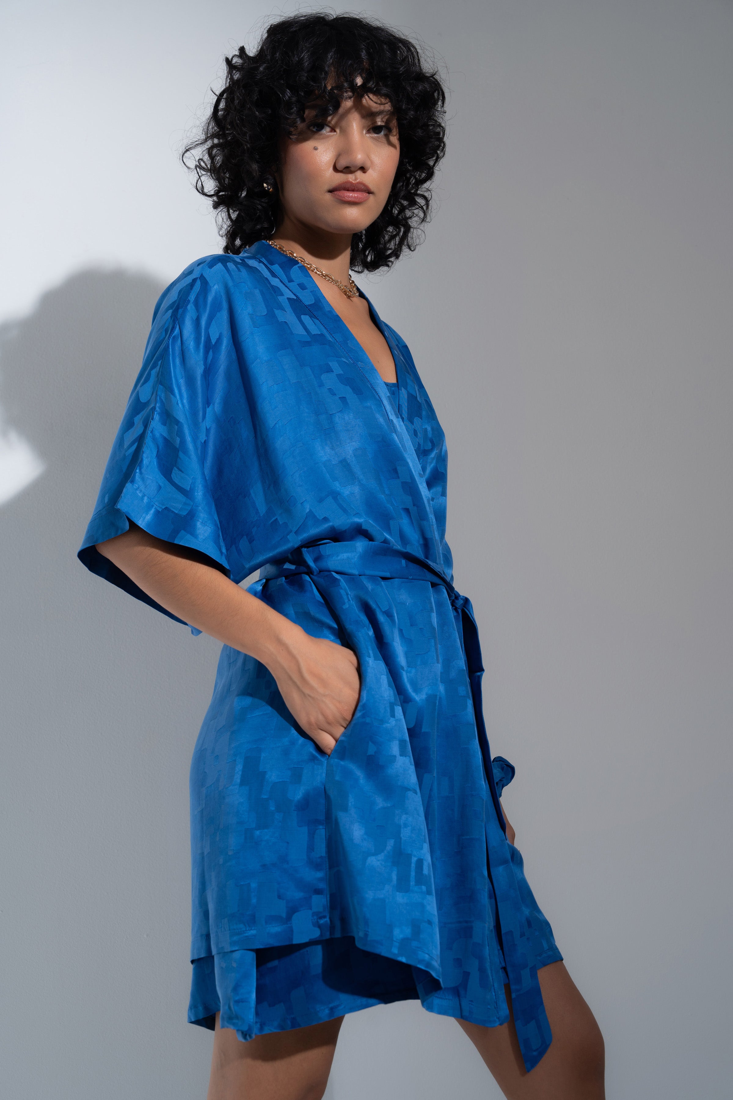 The Short Robe - Cobalt