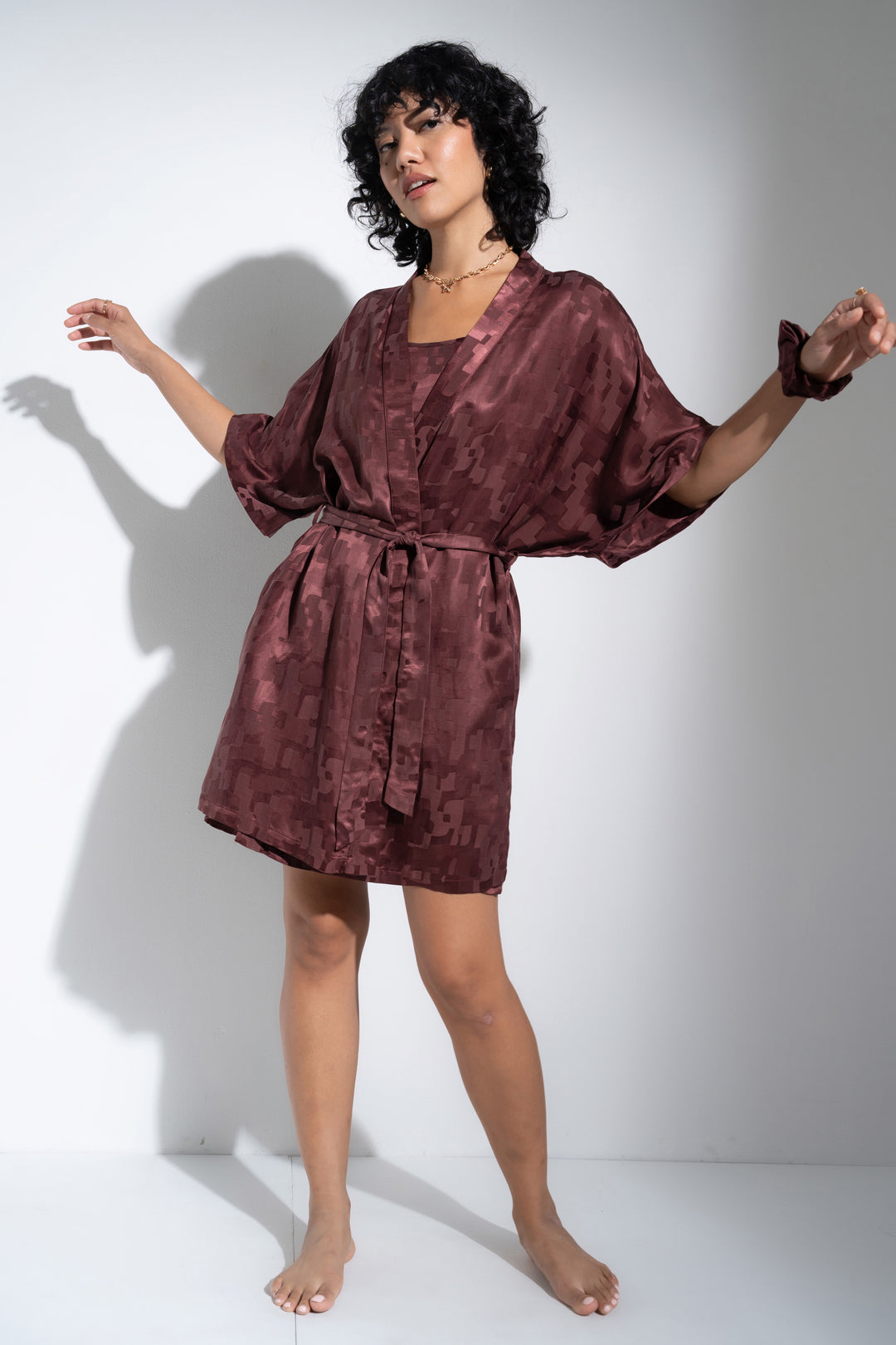 The Short Robe - Brown