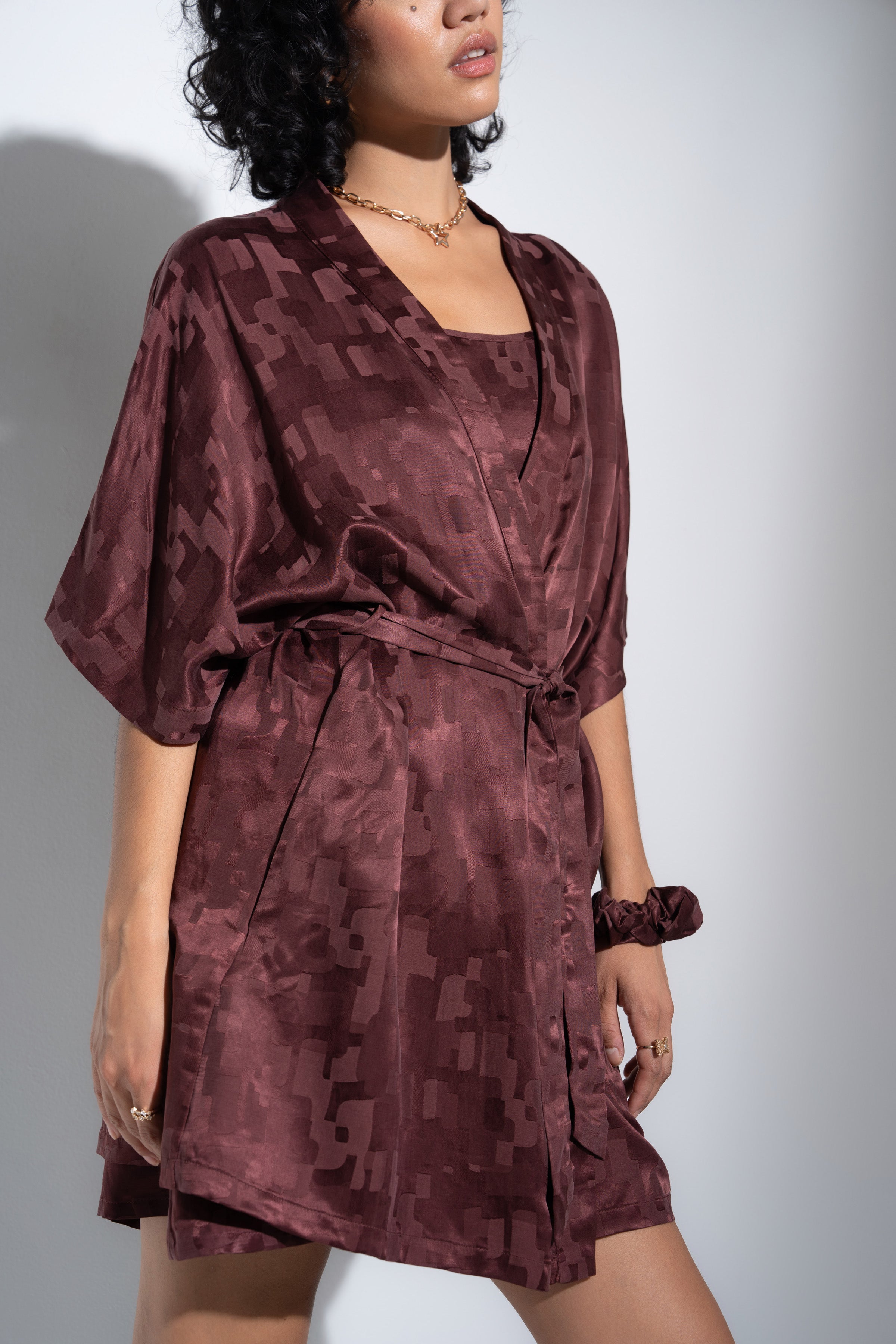 The Short Robe - Brown